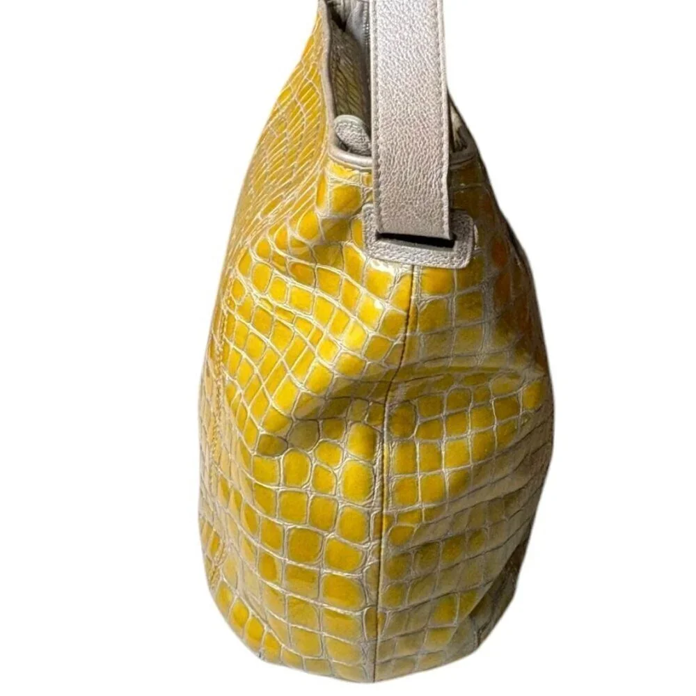 Brighton Jane Pale Gold Shoulder Bag with Silver Hardware